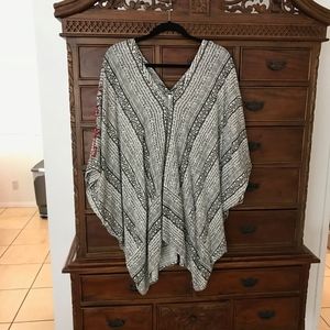 Free People Tribal Tunic/Kaftan/Poncho Embroidered